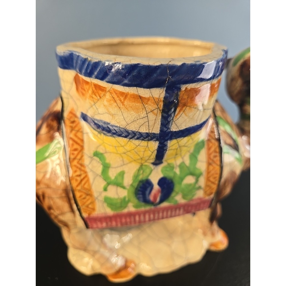 Vtg Japan Crackle Glaze Camel Planter Candle Holder - Middle Eastern Dromedary - Picture 10 of 16